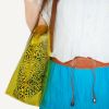 [Lucky Yellow] Leopard Double Handle Leatherette Satchel Bag Handbag Purse Casual Styling