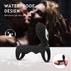 Muitar Strong Vibration Delay Massage Ring Silicone Massager Waterproof For Men
