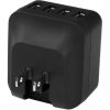 StarTech.com Travel USB Wall Charger - 4 Port - Black - Universal Travel Adapter - International Power Adapter - USB Charger