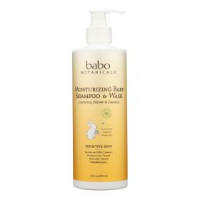 Babo Botanicals - Baby Shampoo and Wash - Moisturizing - Oatmilk - 16 oz (SKU: 1632280)